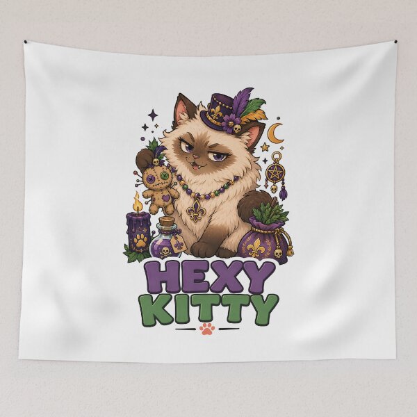 Item preview, Hexy Kitty Witchy Cat Sticker designed and sold by MoodCats.