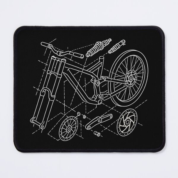 Item preview, MTB Downhill Geometry Exploded View designed and sold by Pineapple-Tree.