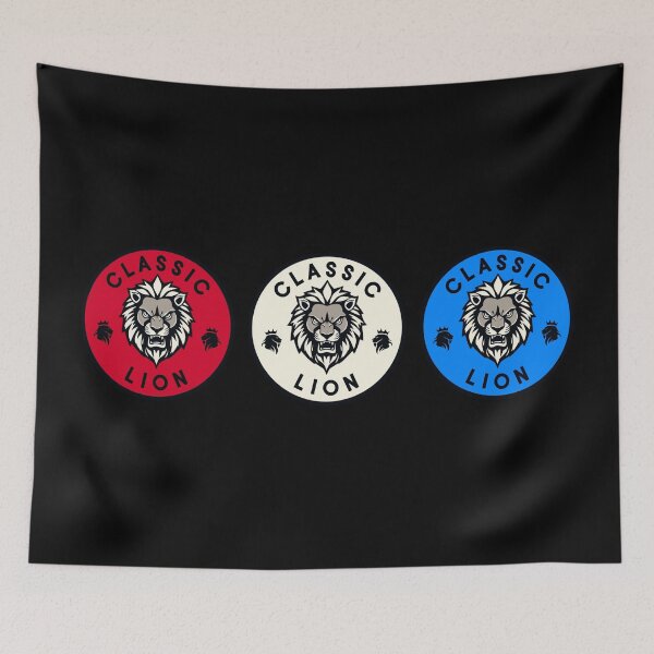 Item preview, Classic Lion Triple Logo designed and sold by pUNKnown.
