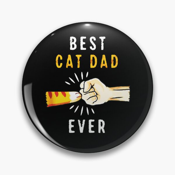 Item preview, BEST CAT DAD EVER Fist Bump Cat Paw T-Shirt designed and sold by StranHabesre51.