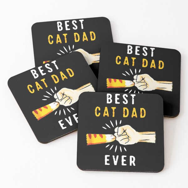 Item preview, BEST CAT DAD EVER Fist Bump Cat Paw T-Shirt designed and sold by StranHabesre51.
