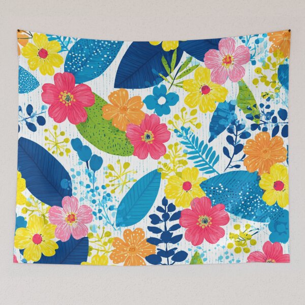 Item preview, Summertime Colorful Vibrant Flowers Modern Contemporary Pattern designed and sold by DEC02.