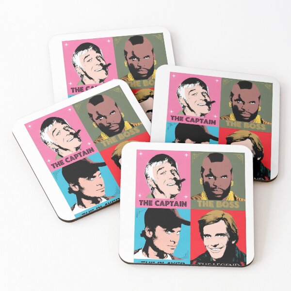 Item preview, Retro 80s TV Team 4 Panel Pop Art designed and sold by Noheqa.