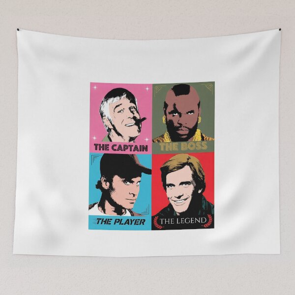 Item preview, Retro 80s TV Team 4 Panel Pop Art designed and sold by Noheqa.