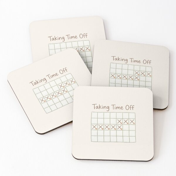 Item preview, Taking Time Off Calendar designed and sold by VibeShift Studio.