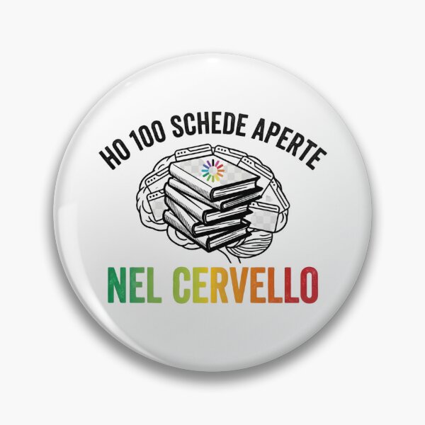 Item preview, Ho 100 schede aperte nel cervello - Citazione ironica per amanti dei libri e studenti designed and sold by MyTeePlace.