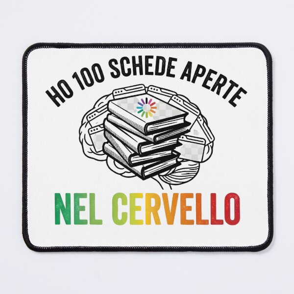 Item preview, Ho 100 schede aperte nel cervello - Citazione ironica per amanti dei libri e studenti designed and sold by MyTeePlace.