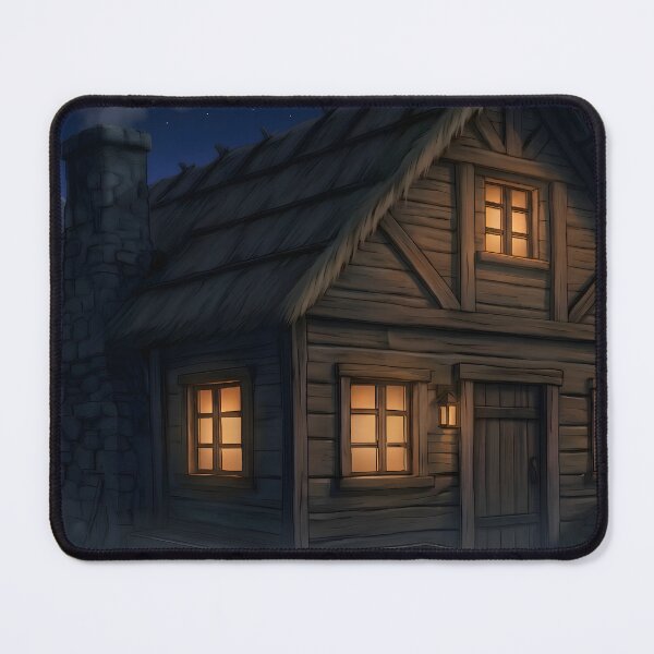 Item preview, Cozy Fantasy Cabin in the Woods designed and sold by Snow-Ista.