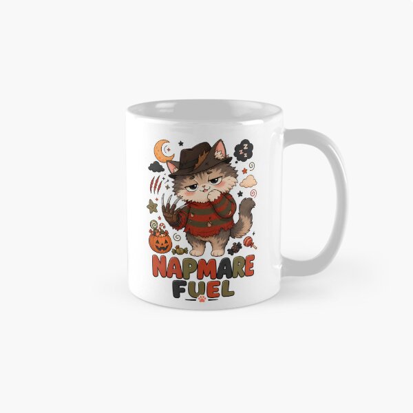 Item preview, Napmare Fuel Sleepy Halloween Cat Sticker designed and sold by MoodCats.