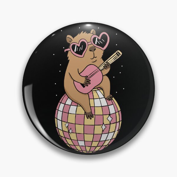 Item preview, Funny Capybara Disco Ball Guitar Rave Zoo Boys Girls Kids designed and sold by rafaeltto.
