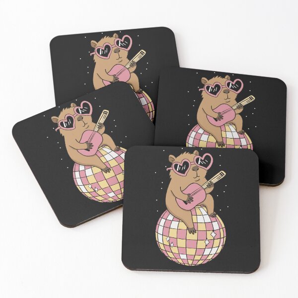 Item preview, Funny Capybara Disco Ball Guitar Rave Zoo Boys Girls Kids designed and sold by rafaeltto.