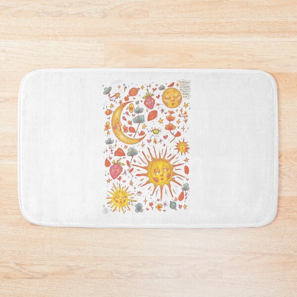 Item preview, Whimsical Celestial Sun Moon Strawberry Art designed and sold by Noheqa.
