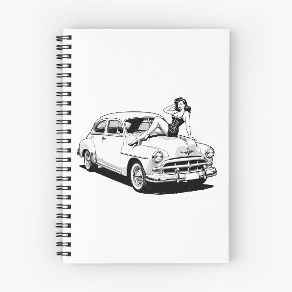 Item preview, Camiseta vintage estilo Rockabilly Hot Rod Pin-Up con estampado de coche. designed and sold by Pineapple-Tree.