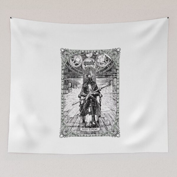 Item preview, Gothic Throne Hunter Detailed Ink Design designed and sold by Noheqa.