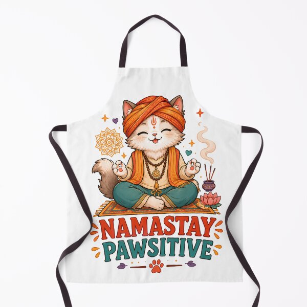 Item preview, Namastay Pawsitive Yoga Cat Sticker designed and sold by MoodCats.