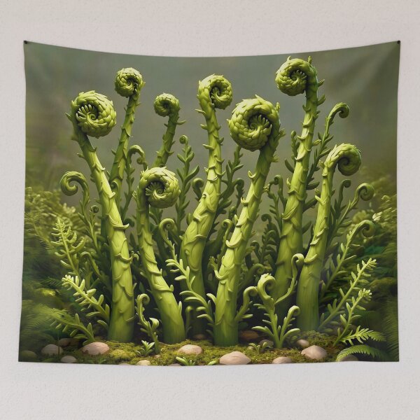 Item preview, Fiddlehead Ferns in the Forest designed and sold by Vicky Brago-Mitchell®.