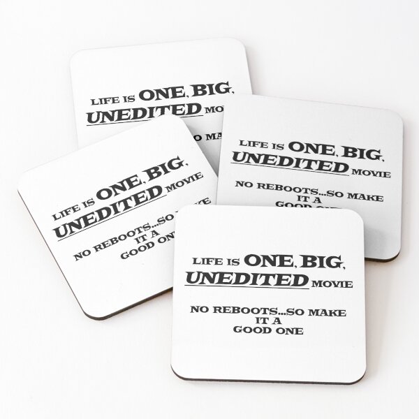 Item preview, Life Is Unedited - Black Font designed and sold by DevinCoonsMerch.