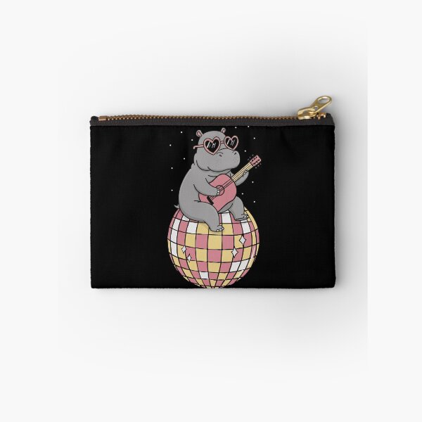 Item preview, Funny Hippopotamus Disco Ball Guitar Rave Zoo Boys Girls Kids designed and sold by rafaeltto.