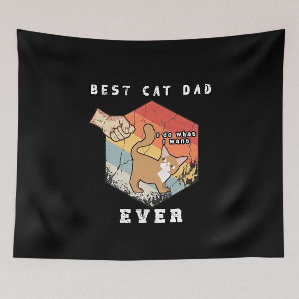 Item preview, Best Cat Dad Ever Funny Fist Bump Retro designed and sold by StranHabesre51.