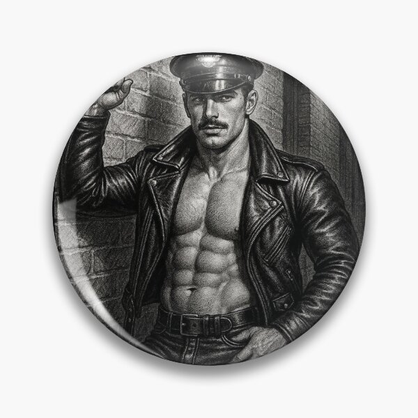 Item preview, 1940s Vintage Leather Bar Back Alley Daddy San Francisco Pride Tom of Finland Tribute Graphic Design designed and sold by ItsAKinkThing.