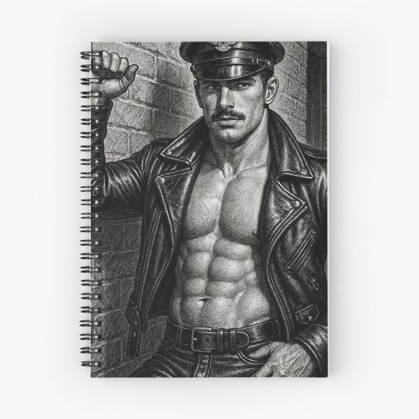 Item preview, 1940s Vintage Leather Bar Back Alley Daddy San Francisco Pride Tom of Finland Tribute Graphic Design designed and sold by ItsAKinkThing.