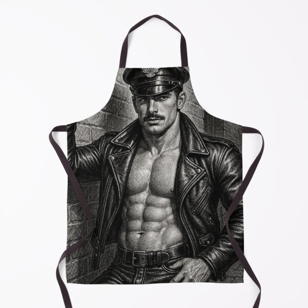 Item preview, 1940s Vintage Leather Bar Back Alley Daddy San Francisco Pride Tom of Finland Tribute Graphic Design designed and sold by ItsAKinkThing.