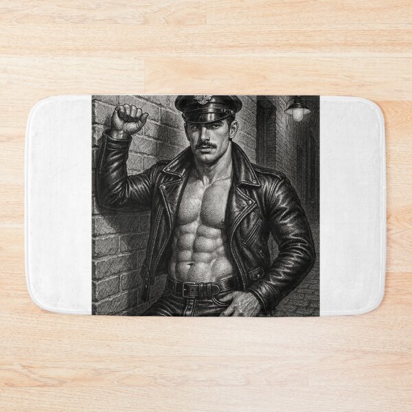 Item preview, 1940s Vintage Leather Bar Back Alley Daddy San Francisco Pride Tom of Finland Tribute Graphic Design designed and sold by ItsAKinkThing.