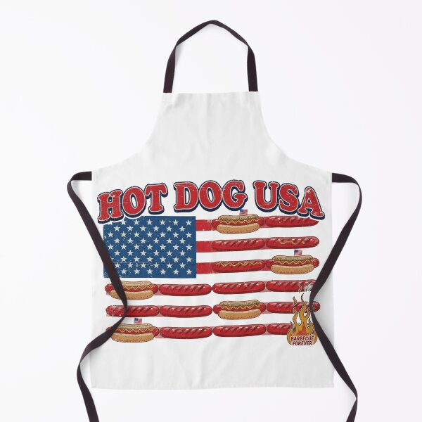 Item preview, Hot Dog American Flag July 4th Patriotic Vintage BBQ designed and sold by CF_VintageDesign.
