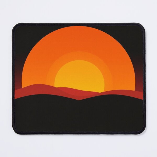 Item preview, Minimalist Geometric Sunset Art Print designed and sold by EllDAV777.