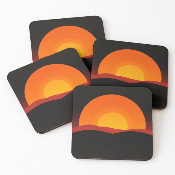 Item preview, Minimalist Geometric Sunset Art Print designed and sold by EllDAV777.