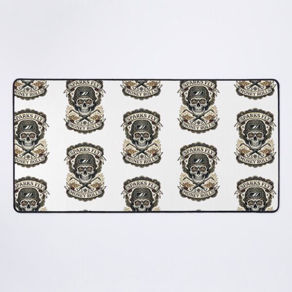 Item preview, Sparks Fly Money Rolls Vintage Welder Skull by Vintry off. designed and sold by VintryOff.