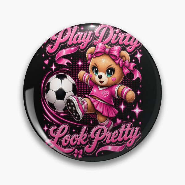 Item preview, Play Dirty Look Pretty Soccer Teddy Bear Shirt | Coquette Football Aesthetic designed and sold by Prime legend .