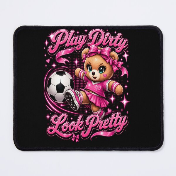 Item preview, Play Dirty Look Pretty Soccer Teddy Bear Shirt | Coquette Football Aesthetic designed and sold by Prime legend .