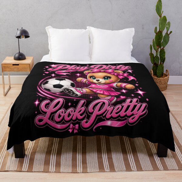 Item preview, Play Dirty Look Pretty Soccer Teddy Bear Shirt | Coquette Football Aesthetic designed and sold by Prime legend .
