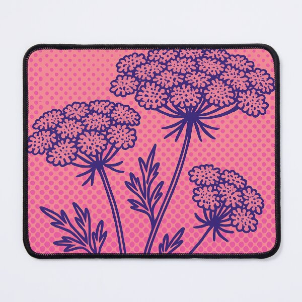 Item preview, Retro Pop Art Poster Illustration of Queen Anne’s Lace | Bold Wildflower Botanical Print with Delicate Lace-Like White Blooms & Meadow Aesthetic | Vintage Nature Wall Art Decor designed and sold by PaintedPixels01.