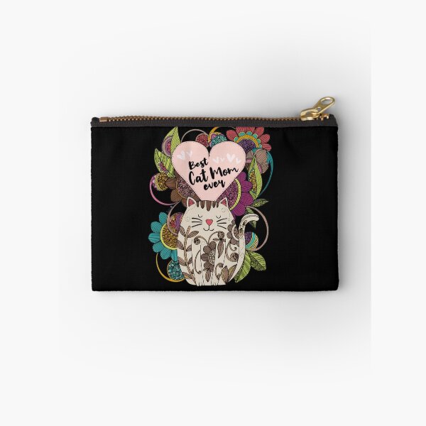 Item preview, Best Cat Mom Ever Doodle Floral Cat Mom designed and sold by StranHabesre51.