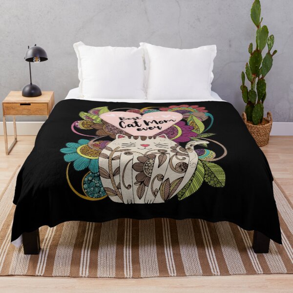 Item preview, Best Cat Mom Ever Doodle Floral Cat Mom designed and sold by StranHabesre51.