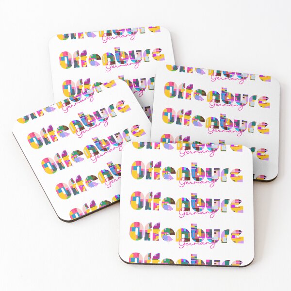 Item preview, Offenburg, Germany, Vibrant Abstract City Typography Art designed and sold by Wanderful-roads.