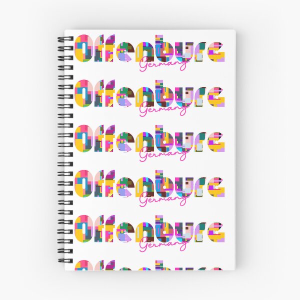 Item preview, Offenburg, Germany, Vibrant Abstract City Typography Art designed and sold by Wanderful-roads.