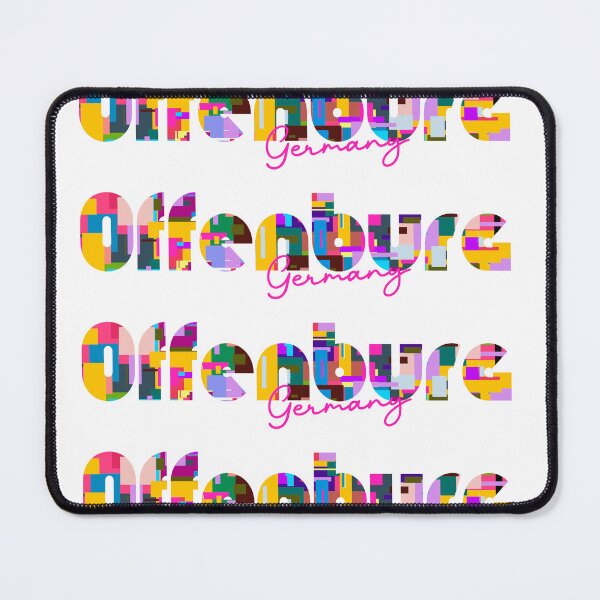 Item preview, Offenburg, Germany, Vibrant Abstract City Typography Art designed and sold by Wanderful-roads.