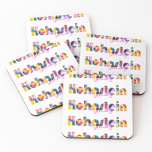 Item preview, Hohnstein, Germany, Vibrant Abstract City Typography Art designed and sold by Wanderful-roads.