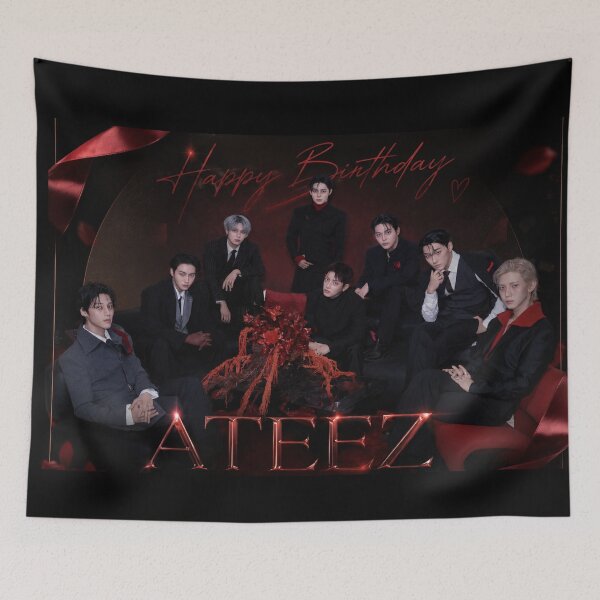 Item preview, Happy BIRTHDAY ATEEZ KPOP designed and sold by jaofnn.
