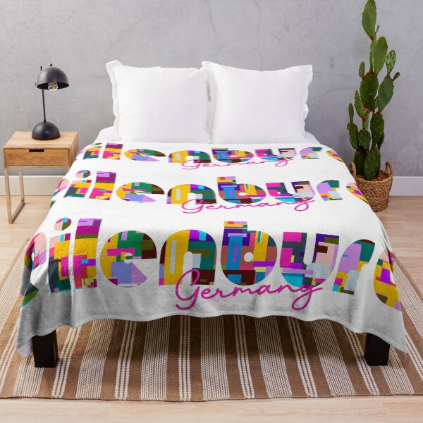 Item preview, Eilenburg, Germany, Vibrant Abstract City Typography Art designed and sold by Wanderful-roads.