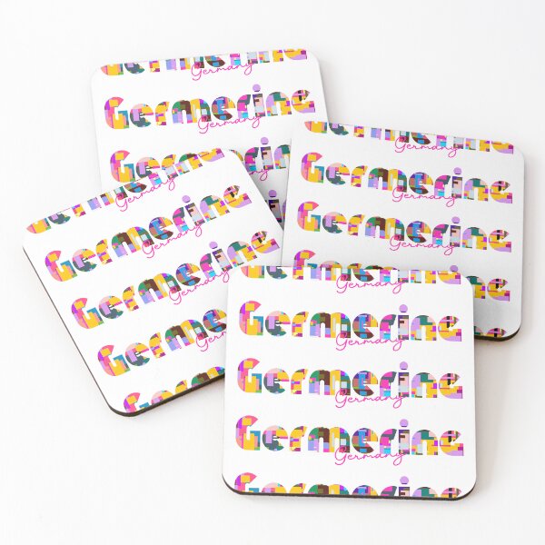 Item preview, Germering, Germany, Vibrant Abstract City Typography Art designed and sold by Wanderful-roads.