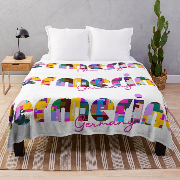Item preview, Germering, Germany, Vibrant Abstract City Typography Art designed and sold by Wanderful-roads.