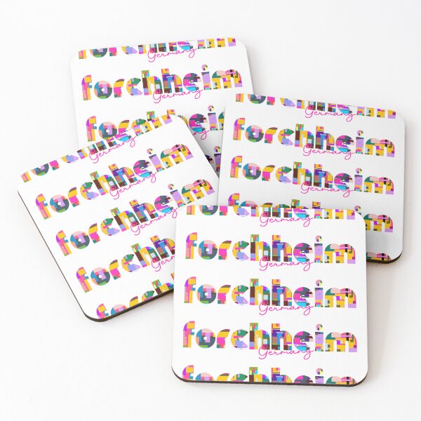 Item preview, Forchheim, Germany, Vibrant Abstract City Typography Art designed and sold by Wanderful-roads.
