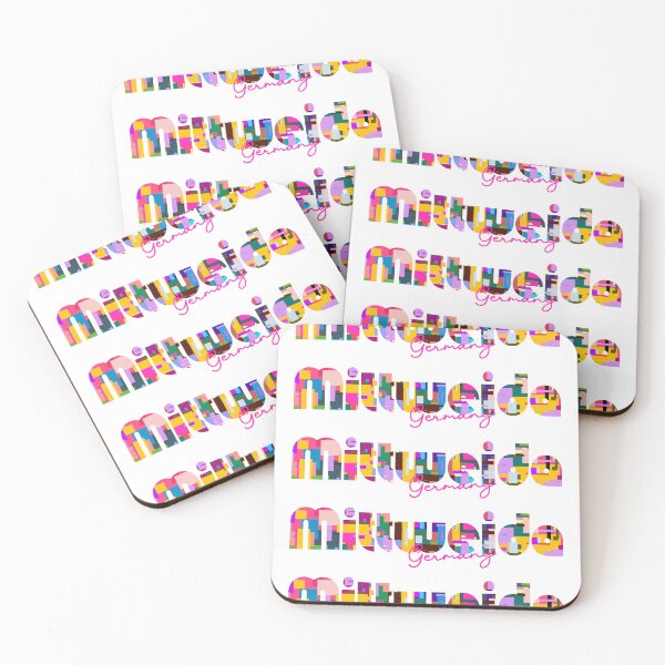 Item preview, Mittweida, Germany, Vibrant Abstract City Typography Art designed and sold by Wanderful-roads.