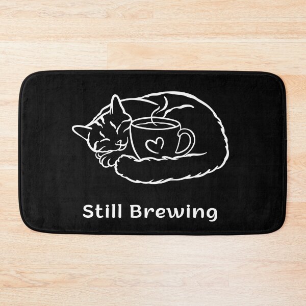 Item preview, Still Brewing Cat – Funny Coffee Mood Espresso Yourself Cats Design designed and sold by ContigoART.