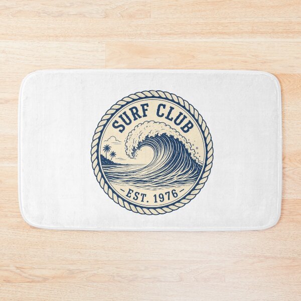 Item preview, Surf Club Est 1976 Vintage Badge Patch Surfing Illustration Tee Sticker Surfer Gift designed and sold by sharifex.