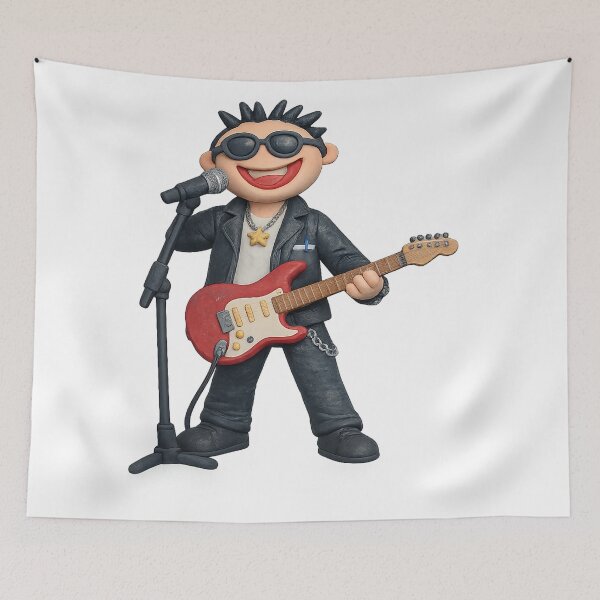 Item preview, dad Clay Punk Rocker - Stop Motion Guitarist designed and sold by Arbacus.